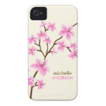 Pink Cherry Blossoms Tree iPhone 4 Cover