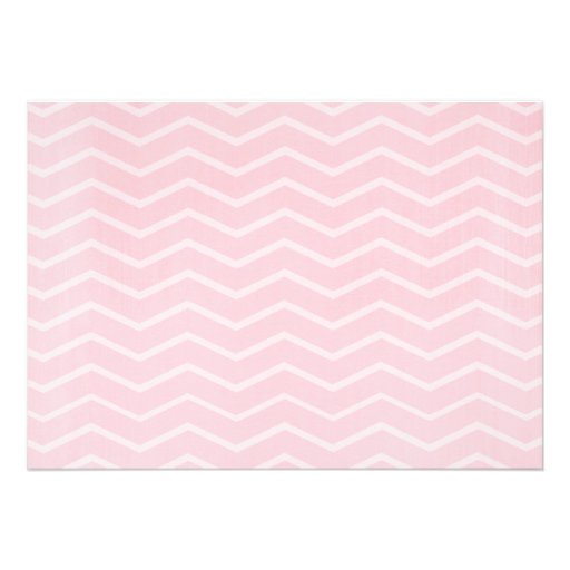 Pink Chevron Bridal Shower Invitations