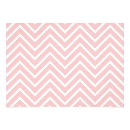 Pink Chevron, Hot Air Balloon, Girl Baby Shower Custom Invite
