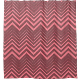Pink Chevron Over Brown Background