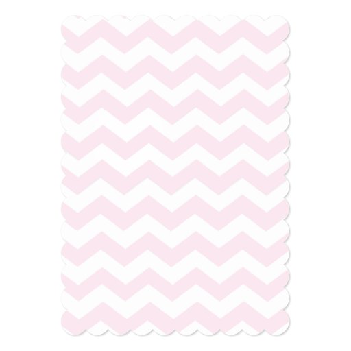 Pink Chevron Owl Baby Shower Invitation