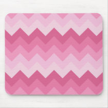 stripe, pink, chevron, zigzag, pattern, fashion, girly, modern, trendy, funny, cool, mousepad, Mouse pad com design gráfico personalizado