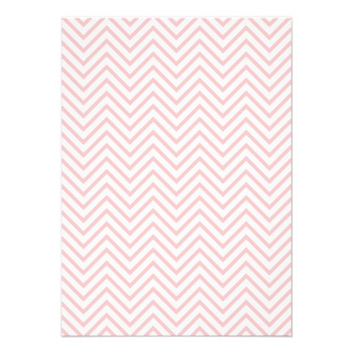 Pink Chevron, Princess Carriage, Girl Baby Shower Personalized Announcement