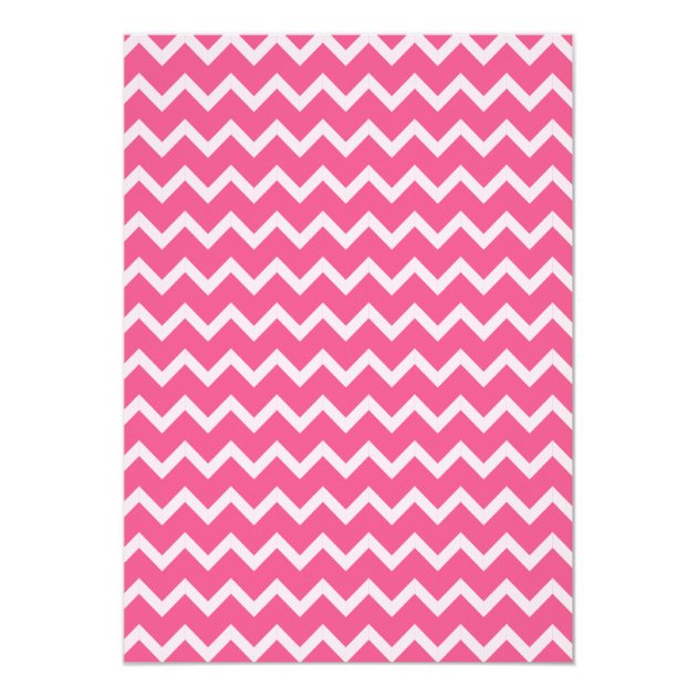 Pink Chevron Stylish Graduation Party Invitations