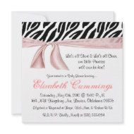 pink chic Baby Shower Invites cute sassy funky invitation