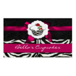 pink chic cupcake business Cards business cards