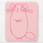 Pink Chinchilla Mouse Pad