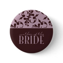 Pink & Chocolate Mother of the Bride buttons