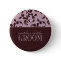 Pink & Chocolate Mother of the Groom Button by twoheartsshoppe Pink & Chocolate Mother of the Groom Button