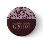 Pink & Chocolate Mother of the Groom Button