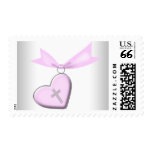 Pink Christian Cross Postage Stamps
