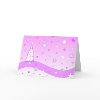 Pink christmas - Card card