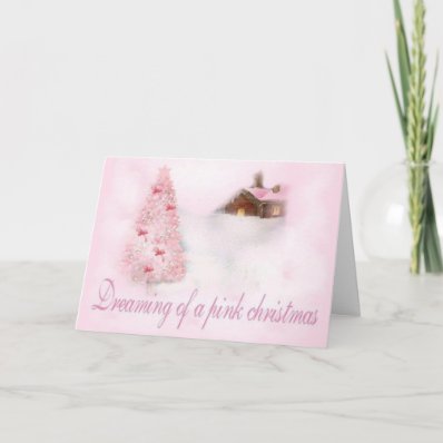 Pink Christmas Card