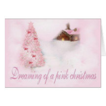 Pink Christmas Card