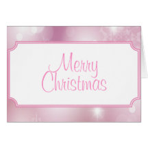 Pink Christmas Card