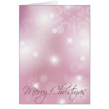 Pink - Christmas Greeting Card