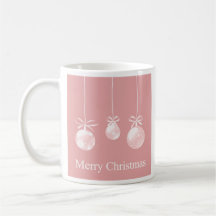 Pink Christmas Ornaments Mug