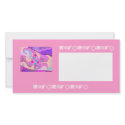 Pink Christmas Tree Photocard