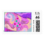 Pink Christmas Tree postage