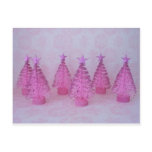 PINK CHRISTMAS TREE POSTCARD