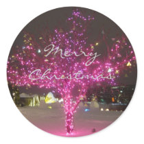 Pink Christmas Tree stickers by sorbetlove Pink Christmas Tree stickers