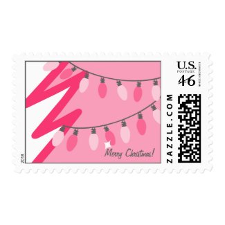  Fashioned Christmas Lights on Pink Christmas Tree   Old Fashioned Lights Greeting Cards At Zazzle Ca