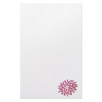 Pink Chrysanthemum Personalized Stationery