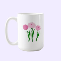 Pink Chrysanthemums mugs