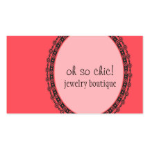 Pink & Circle Frame : Business Card