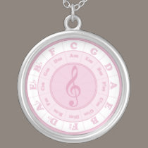 Pink Circle of Fifths necklaces