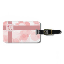 Pink Circles Luggage Tag