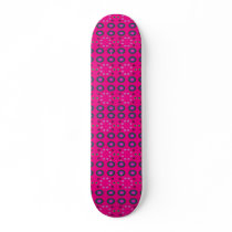 pink circles pattern custom skateboard