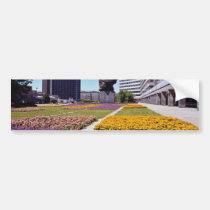 Pink City Hall, Landshut, Bayern, Germany flowers bumper stickers