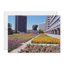 Pink City Hall, Landshut, Bayern, Germany flowers Custom Invitations