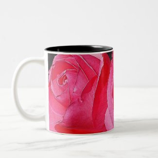Pink Climbing Roses mug