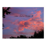 Pink Cloudy postcard