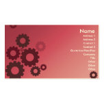 Pink Cogs - Business Business Card Templates
