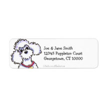 Pink Collar Poodle Clean & Simple Labels