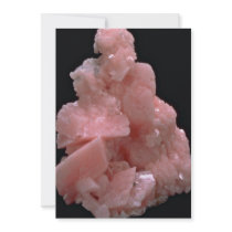 Pink colored Rhodochrosite stone Custom Invitation