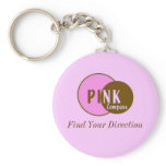 PINK Compass Key Chain