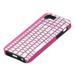 Pink computer keyboard iPhone 5 case