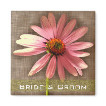 Pink Cone Flower -I am My Beloved's and My Beloved magnets