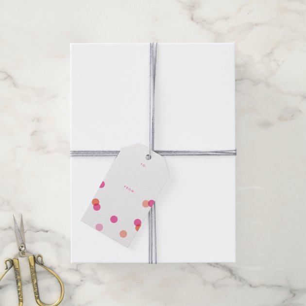 Pink confetti | Gift tags Pack of gift tags-2