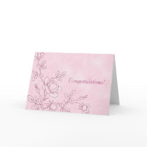 Pink Congratulations card