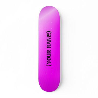 Pink Conical Personalized Skateboard by lapatrick1161