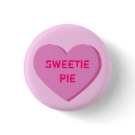 Pink Conversation Heart Template button