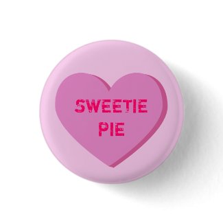 Pink Conversation Heart Template button
