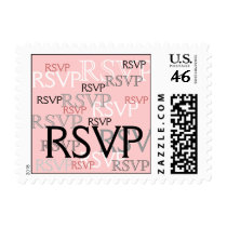 Pink Coral 2013 RSVP Wedding Postage