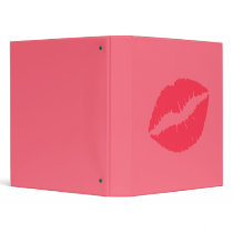 Pink Coral Kiss Avery Binder