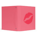 Pink Coral Kiss Avery Binder
